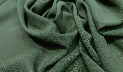 Шифон искусственный темно-зеленый Ш-001/37