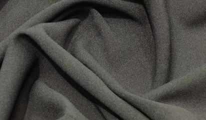 Шифон искусственный  черный КШ-020/003