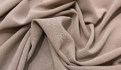 Шифон искусственный пудрово-розовый КШ-020/004