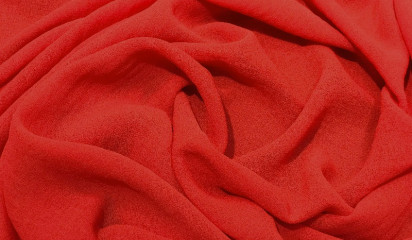 Шифон искусственный красный КШ-020/012