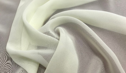 Креп-шифон искусственный молоко Ш-192/001