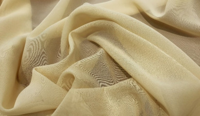 Креп-шифон искусственный бежевый Ш-192/002