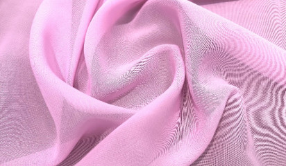 Креп-шифон искусственный розовый Ш-192/005