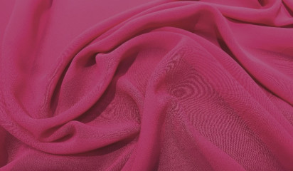 Креп-шифон искусственный фуксия Ш-192/007