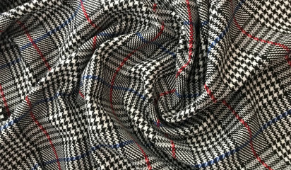 Костюмная ткань в клетку КМ - 440