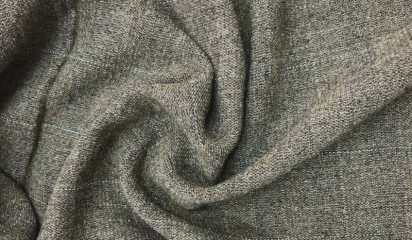 Костюмная ткань зеленая КМ - 13870