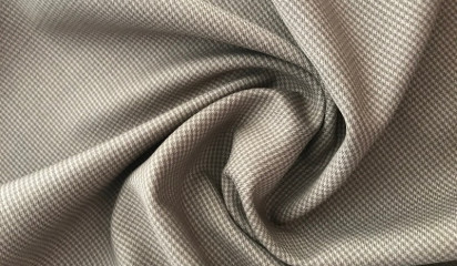Костюмная ткань бежево-коричневая КМ - 11278