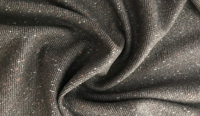 Костюмная ткань коричневая с вкраплениями КМ - 14373