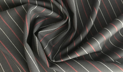 Костюмная ткань в полоску КМ - 14826