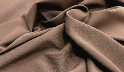 Шифон стрейч коричневый Ш-091/14