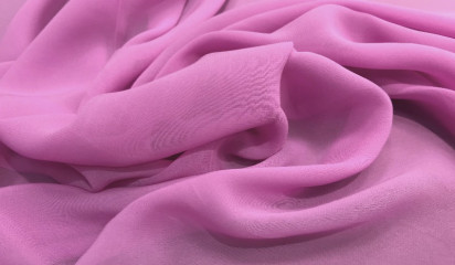 Шифон искусственный розовый Ш-092/4