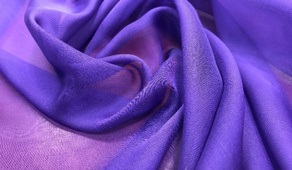 Шифон искусственный фиолетовый Ш-012/10