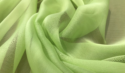 Шифон искусственный салатовый Ш-012/20