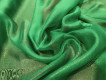Шифон искусственный зеленый с золотым напылением Ш-013/33