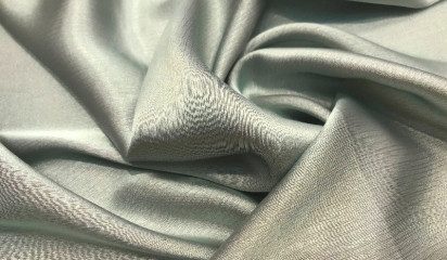 Креп-шифон искусственный оливковый КШ-024/2