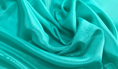 Перл-шифон искусственный бирюзовый ПШ-001/5