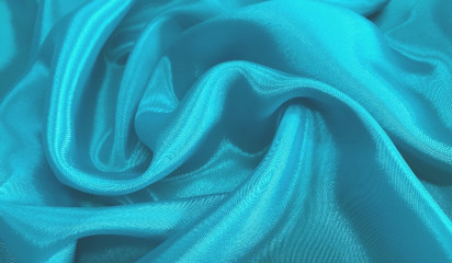 Перл-шифон искусственный голубой ПШ-001/6