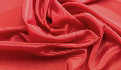 Перл-шифон искусственный красный ПШ-001/9