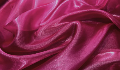 Органза зеркальная  фуксия ОР-005/7