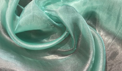 Органза зеркальная мятная ОР-005/14