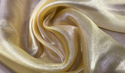 Органза зеркальная желтая ОР-005/21