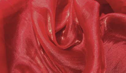 Органза зеркальная малиновая ОР-005/25