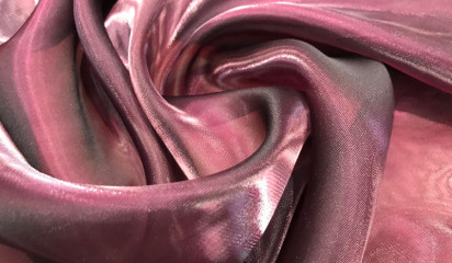 Органза зеркальная бордовая ОР-005/27