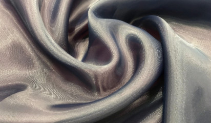 Органза матовая темно-синяя ОР-025/8