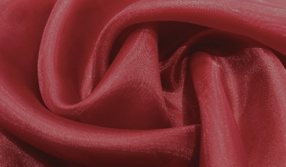 Органза матовая бордовая ОР-025/18