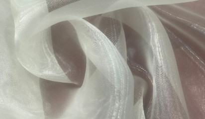 Органза полупрозрачная молочная ОР-030/2
