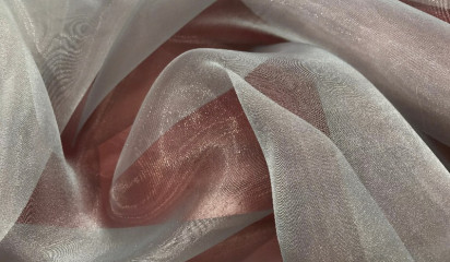 Органза полупрозрачная серая ОР-030/5