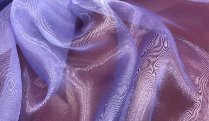 Органза полупрозрачная фиолетовая ОР-030/9