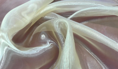 Органза полупрозрачная желтая ОР-030/15