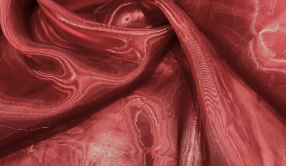 Органза полупрозрачная бордовая ОР-030/18