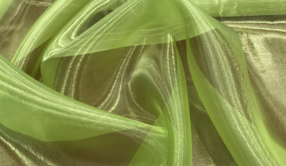 Органза полупрозрачная салатовая ОР-030/20
