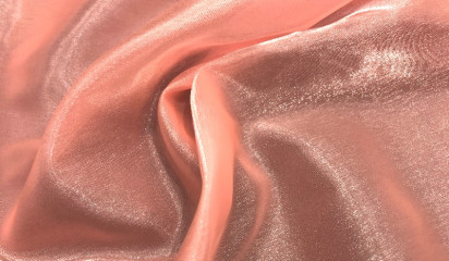 Органза "Твинкл" персиковая  ТВ - 001/16