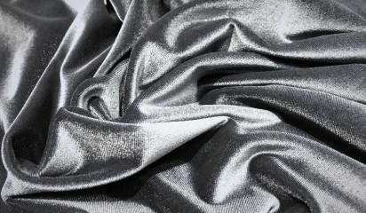 Бархат стрейч серый Б - 001/3