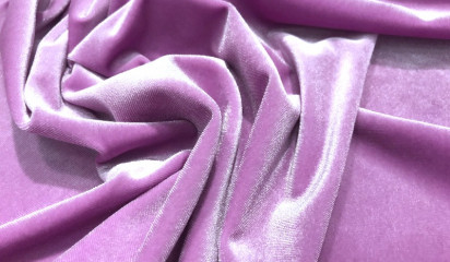 Бархат стрейч сиренево-розовый Б - 001/11