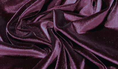 Бархат стрейч фиолетовый Б - 001/12