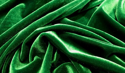 Бархат стрейч зеленый Б - 001/19