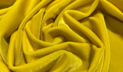 Бархат стрейч желтый Б - 001/24