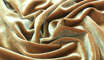 Бархат стрейч бежевый Б - 001/26