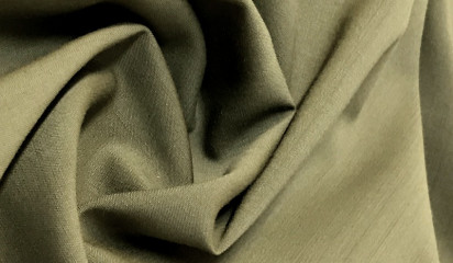 Костюмная ткань оливковая КМ - 13325