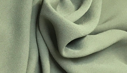 Костюмная ткань зеленая КМ - 040/1