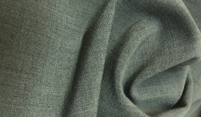 Костюмная ткань зеленая КМ - 13673
