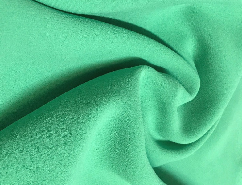 Костюмная ткань зеленая КМ - 324