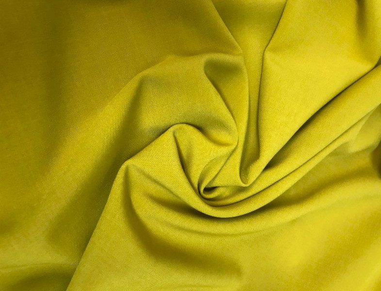 Костюмная ткань желтая КМ - 456