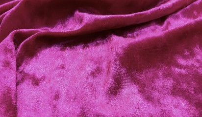 Бархат стрейч крэш фуксия Б - 002/13