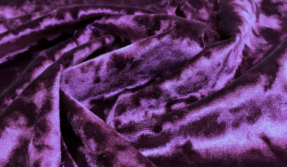 Бархат стрейч крэш фиолетовый Б - 002/15