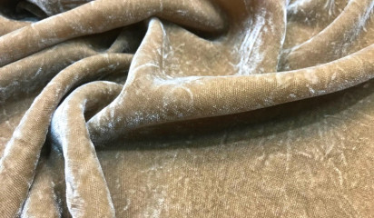 Бархат крэш бежевый Б- 107